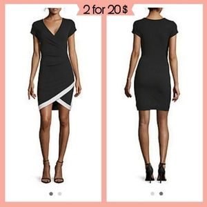 Almost Famous | Asymmetrical Dress - Black & White